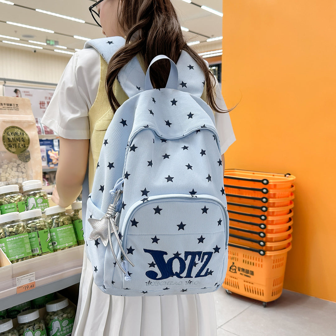 Stylische Sternenbedruckte Rucksack Karnz