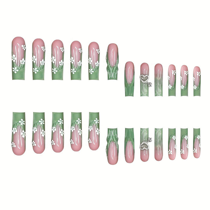 Florale 3D dekorative Nagelkunst Karnz