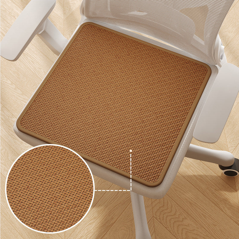 Breathable Woven Rattan-Style Office Chair Seat Cushion Pad