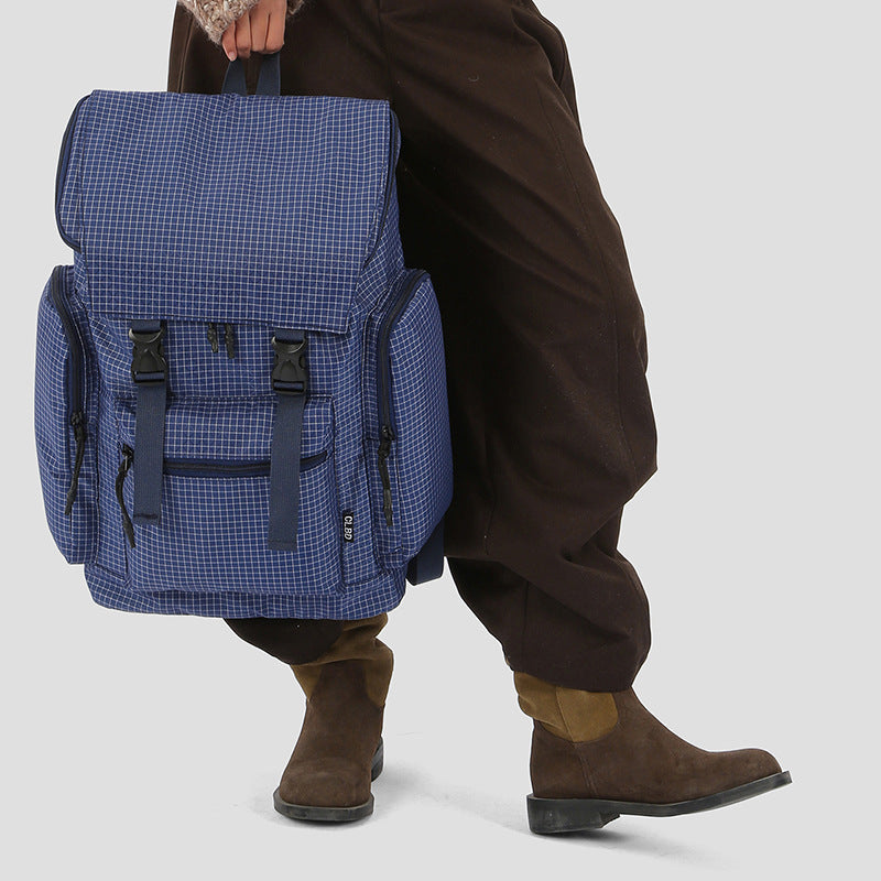 Vielseitiger Multi-Funktions-Rucksack mit Gittermuster Karnz