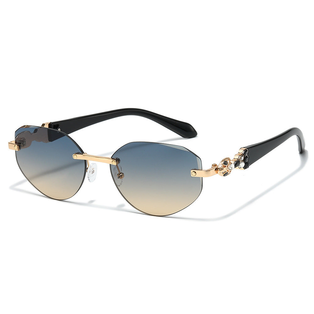 Dekorative Übergroße Schild-Sonnenbrille Karnz