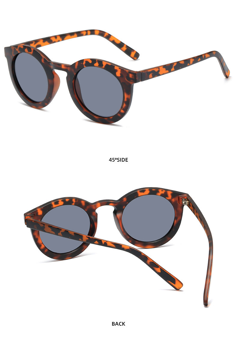 Damen runde Sonnenbrille mit modischem Design und UV-Schutz Karnz