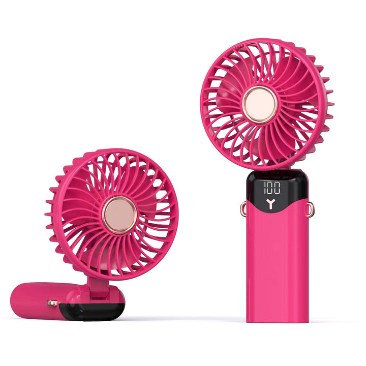 Tragbarer Mini Ventilator mit Usb Aufladung und Digitalanzeige Karnz