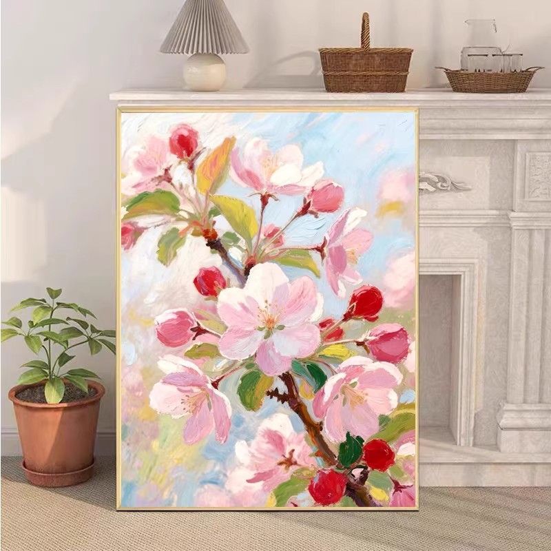 Florales Impressionisten-Leinwandkunst Karnz