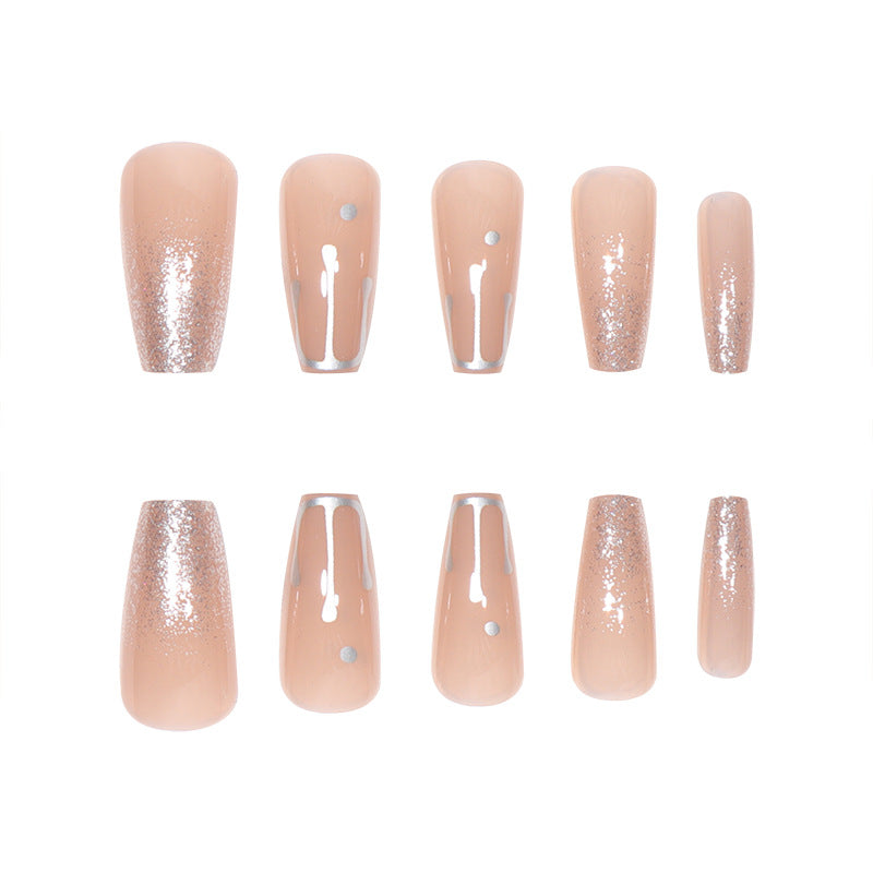 Glamouröse Glitzer-Gradient-Stilettnägel Karnz