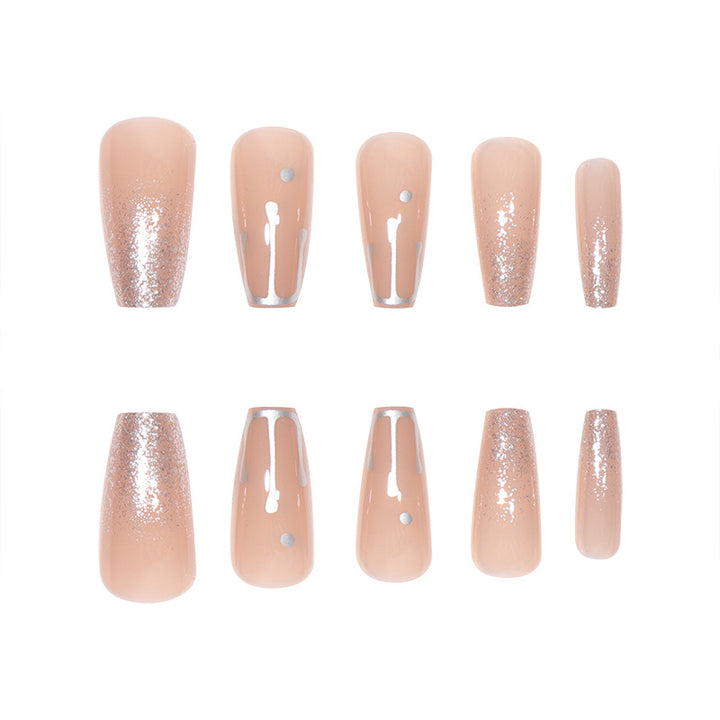 Glamouröse Glitzer-Gradient-Stilettnägel Karnz