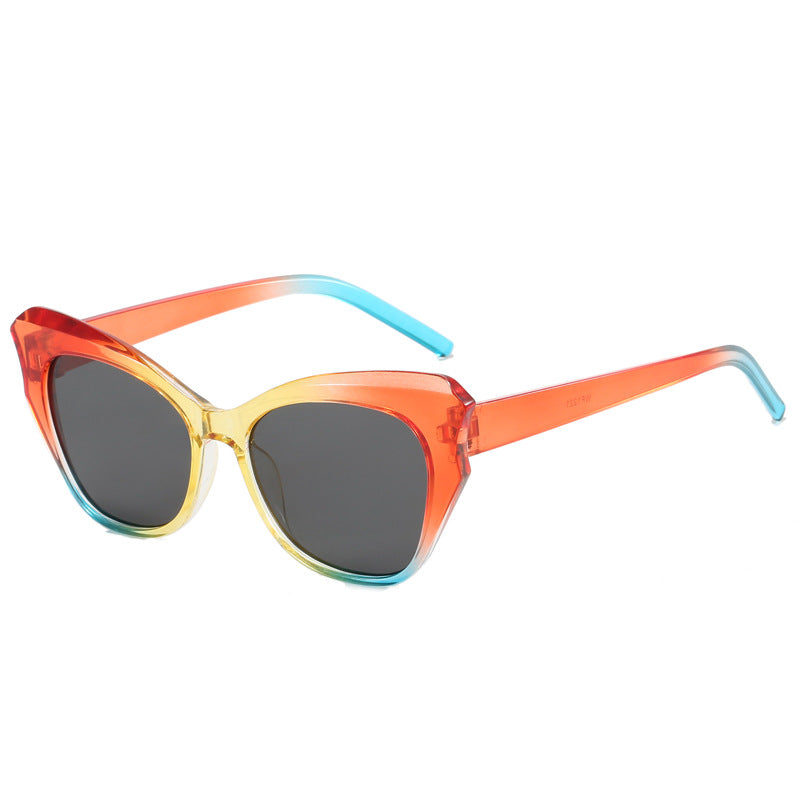 Damen Cat-Eye Sonnenbrille mit extravagantem Verspiegelungsdesign Karnz