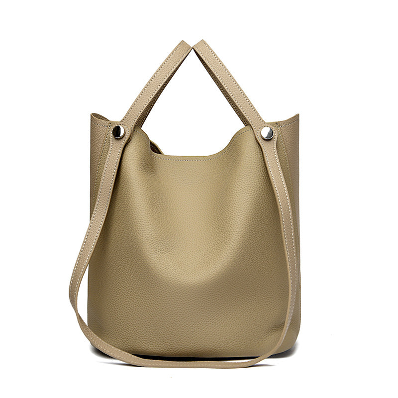Legere Leder Eimer Tasche Karnz
