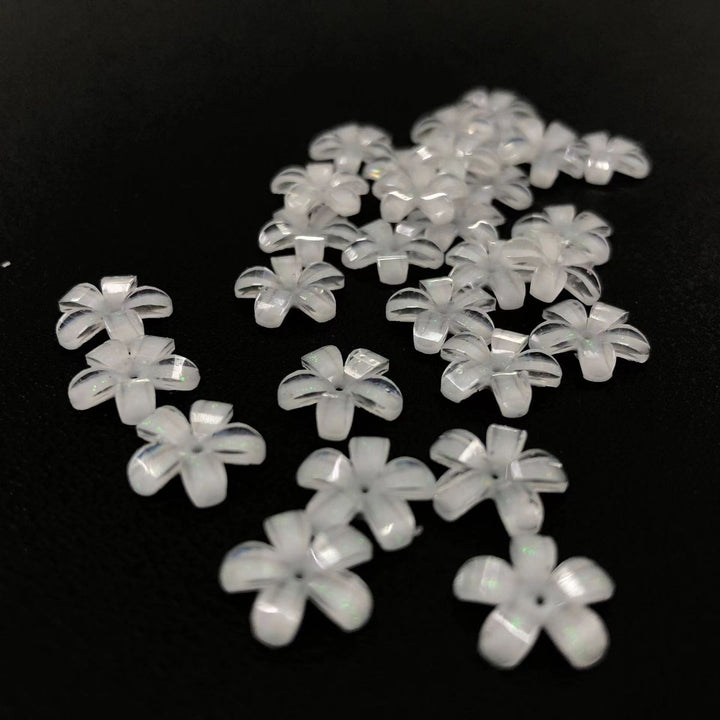 Zarte Acrylblütenapplikationen Karnz