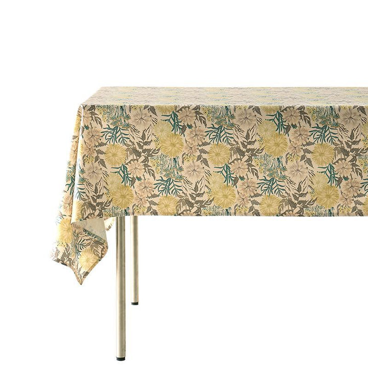 Abwaschbare Tischdecke aus Polyester mit floraler Aquarell-Optik und wasserabweisender Beschichtung Karnz