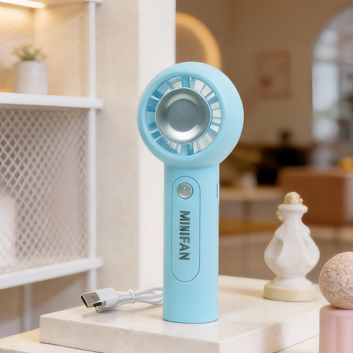 Damen Tragbarer Mini-Handventilator mit USB-Ladefunktion und ergonomischem Design Karnz