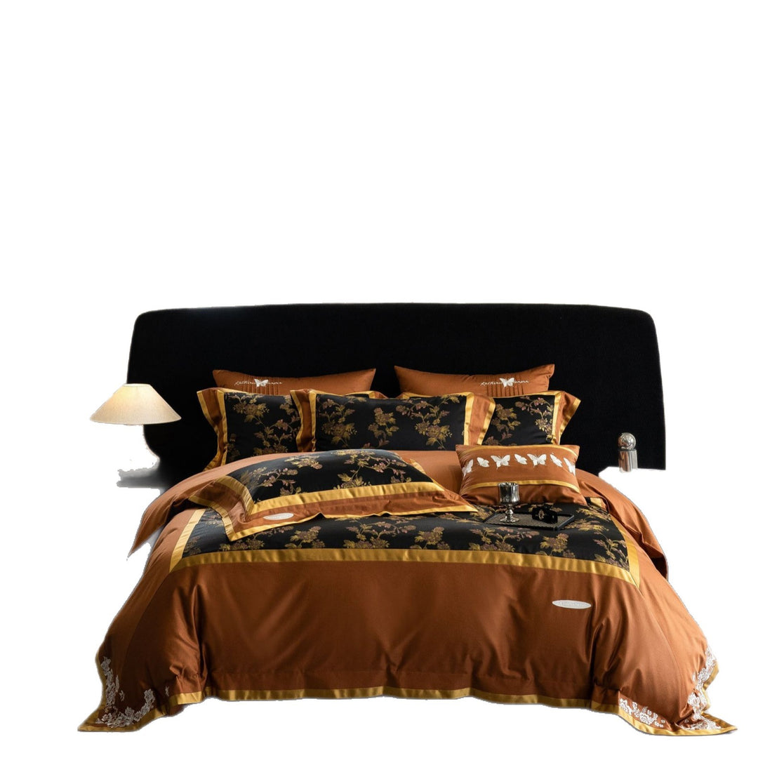 Luxus Satin-Mischgewebe Bettbezug Set