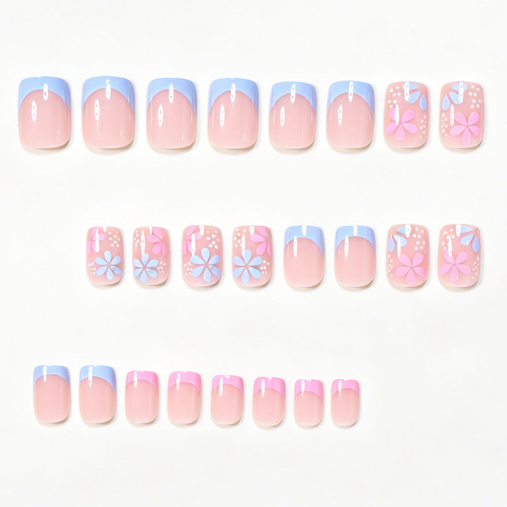 Künstlerische Blumendekorations-Nagelspitzen Karnz