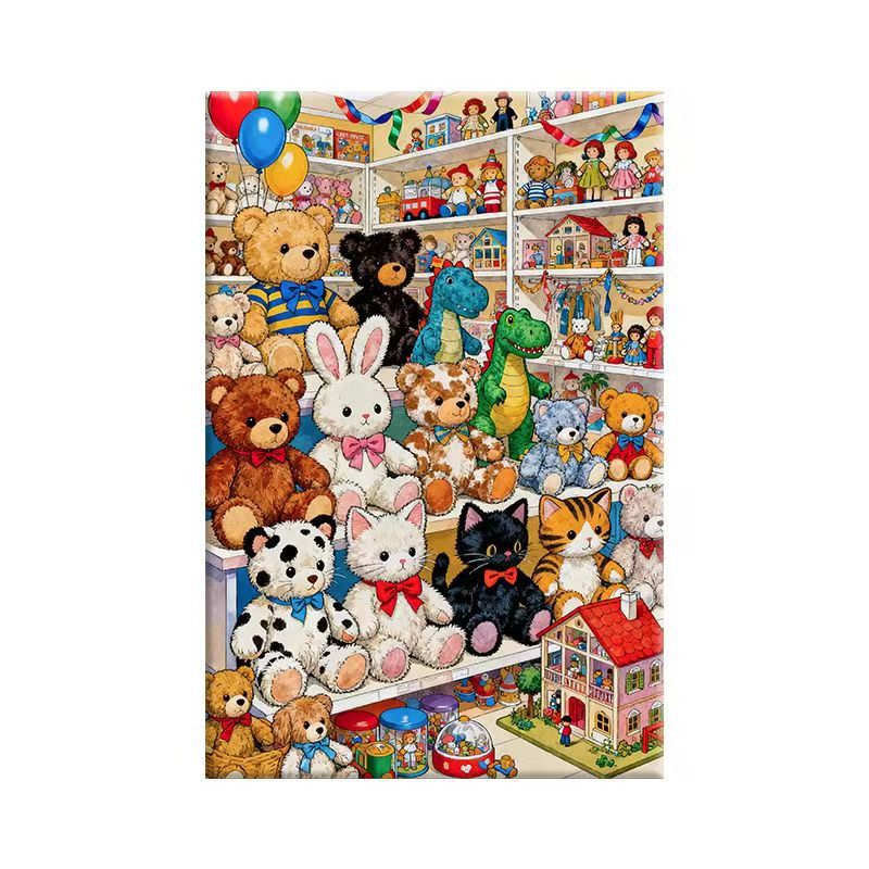 Verspielte Teddy-Bär-Wandkunst Karnz