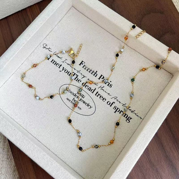 Elegante Perlenkette Karnz