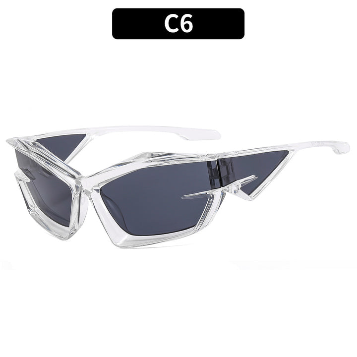 Futuristische geometrische Schild Sonnenbrille 1787663880