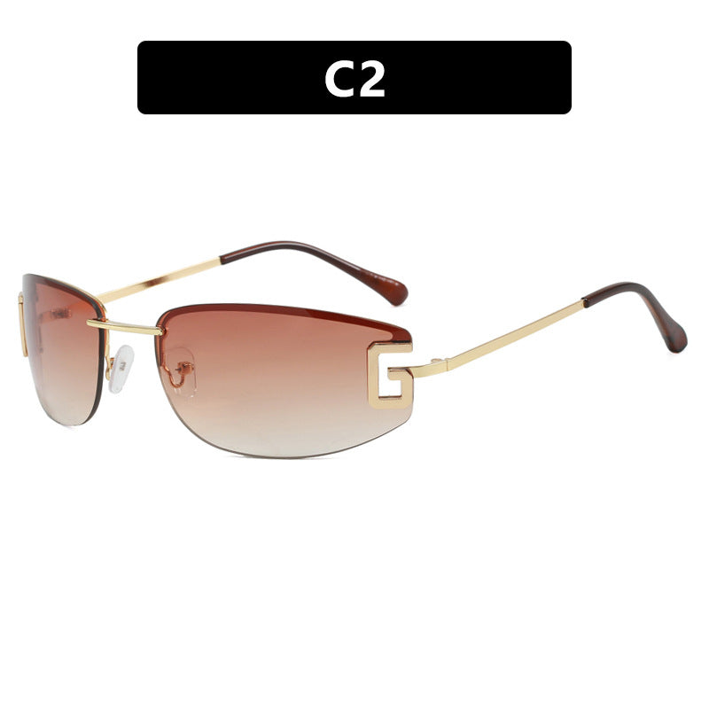 Damen futuristische Sonnenbrille mit sportlichem Design und UV-Schutz Karnz