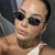 Damen geometrische Sonnenbrille mit schützendem UV-Filter und minimalistischem Metallrahmen Karnz