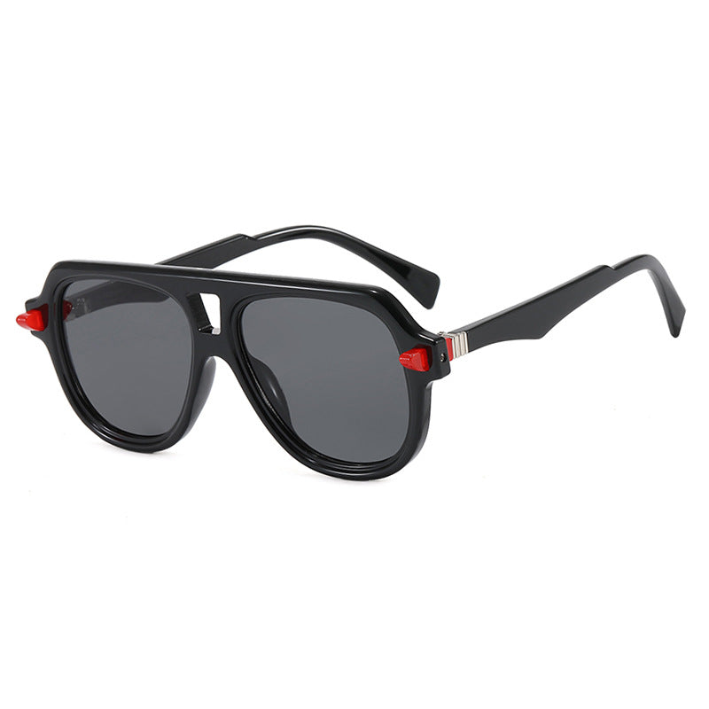 Damen rechteckige Sonnenbrille mit modernem Rahmen und polarisierten Gläsern Karnz