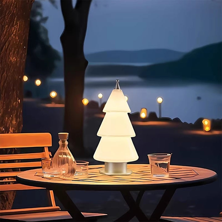Künstlerische Weihnachtsbaum Tischlampe