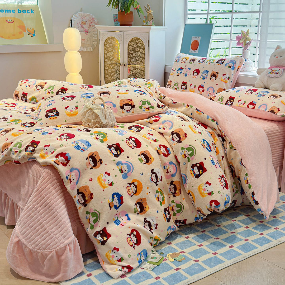 Cartoon Themed Cozy Bettwaren Set