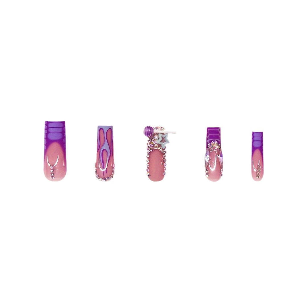 Künstlerische Premium 3D Druck-Nagelkunst Karnz