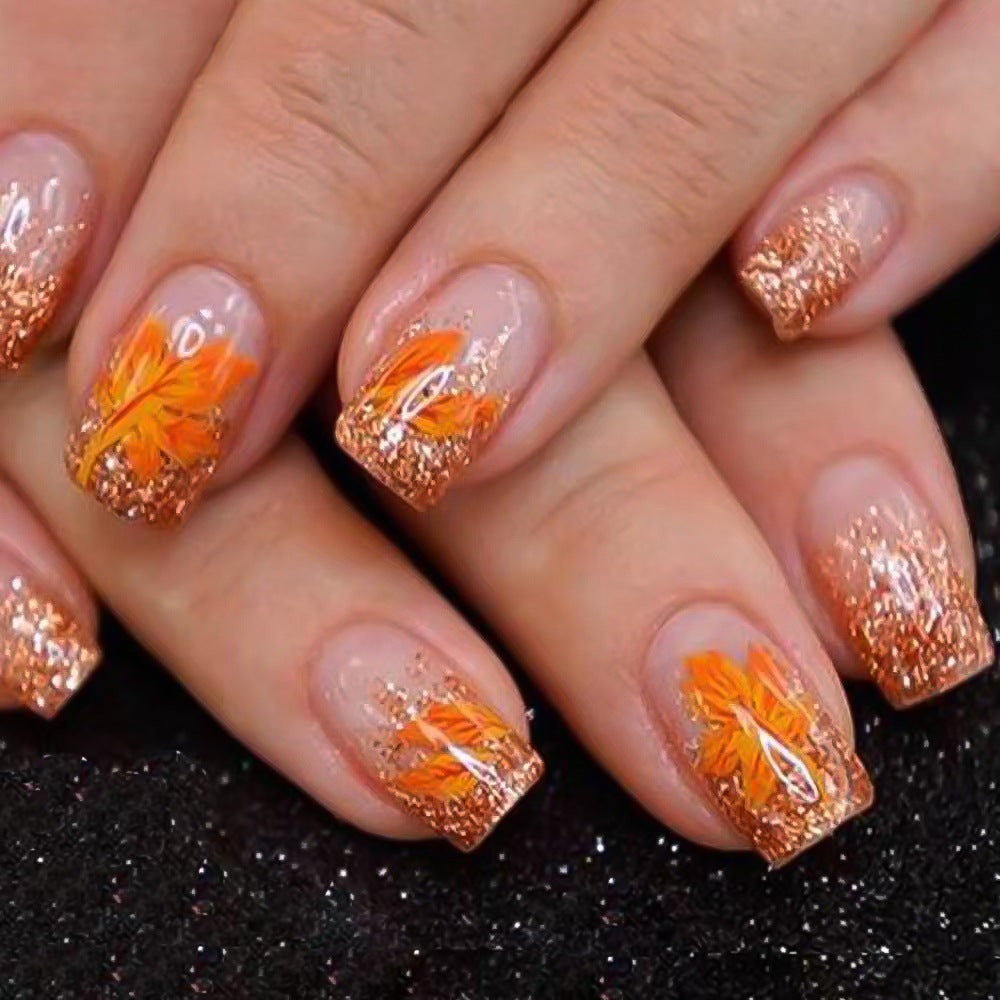 Herbst-inspiriertes Gel-Nailart-Set Karnz