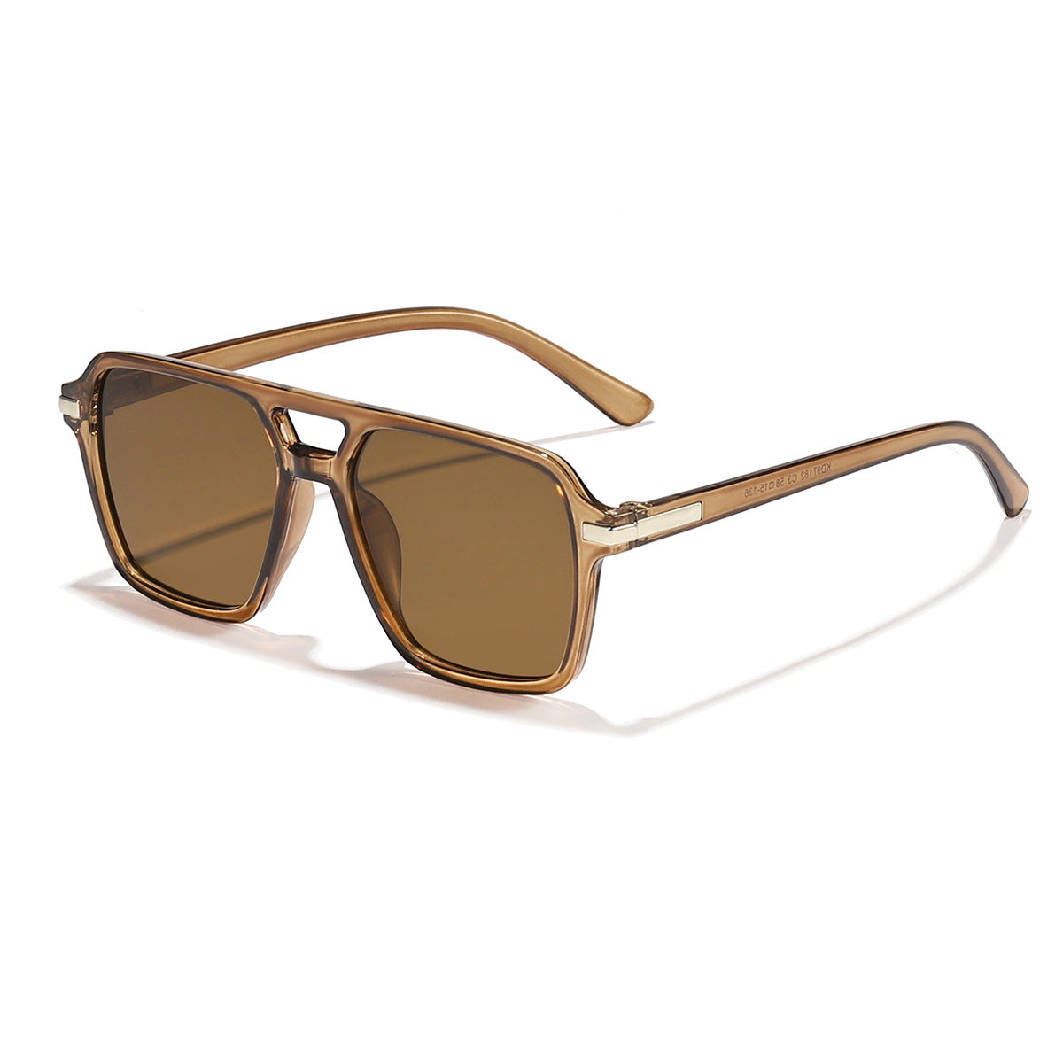 Damen quadratische Sonnenbrille mit elegantem transparentem Rahmen Karnz