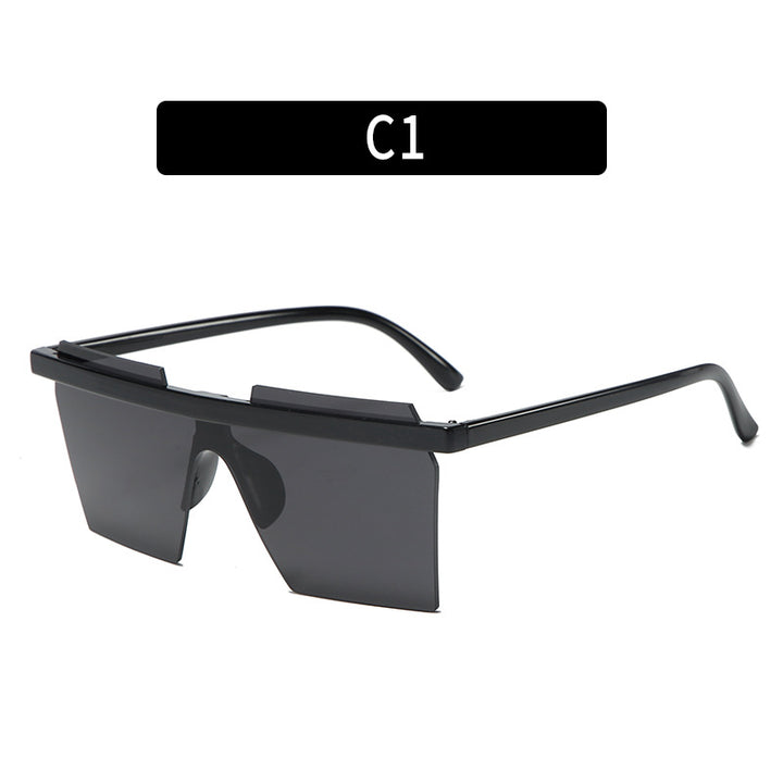 Futuristische Schild Sonnenbrille mit kühnen geometrischen Design