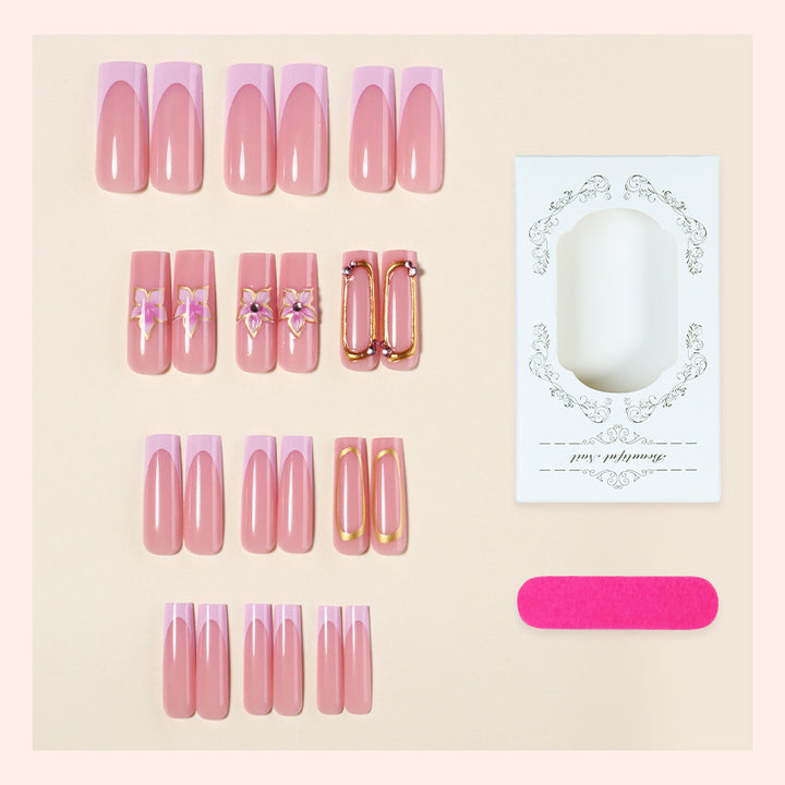 Elegante Dekorative Press-On Nagelkollektion Karnz 1788495683