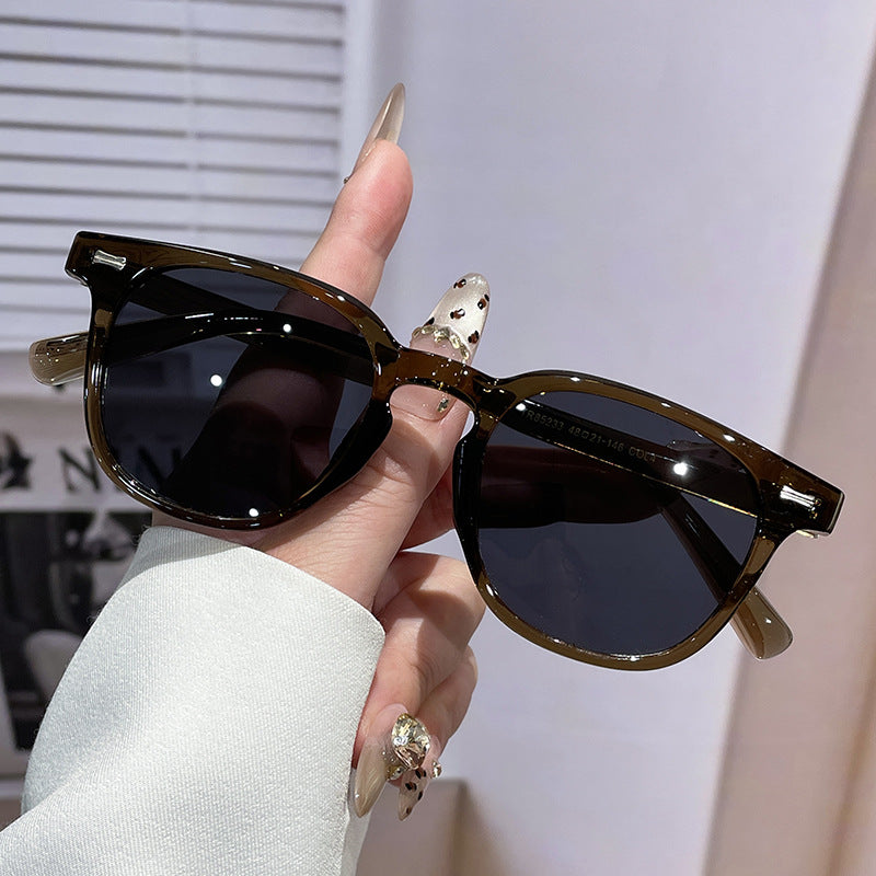 Damen trendige Sonnenbrille mit quadratischem Rahmen Karnz