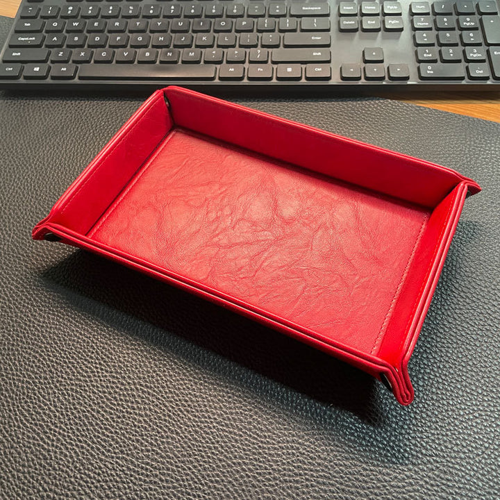 Stylische Leder Organizer Tray Karnz