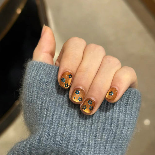 Floral Accent Gel Nail Art Karnz