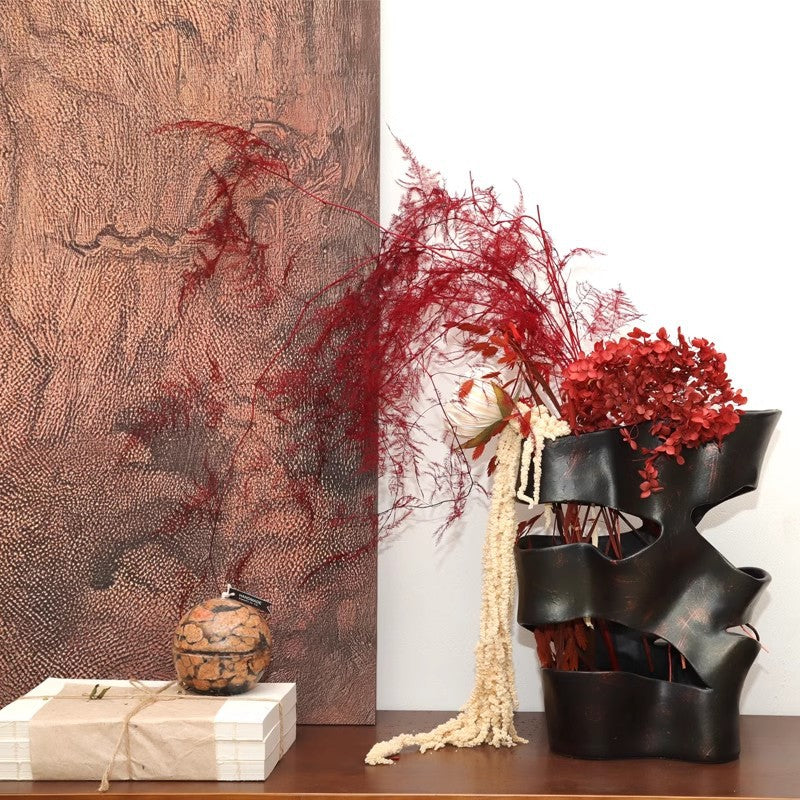 Skulpturale abstrakte dekorative Vase