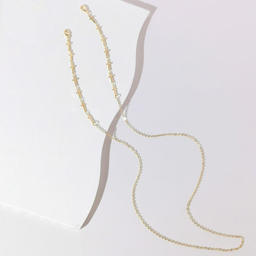 Elegante Kettenlink-Halskette Karnz