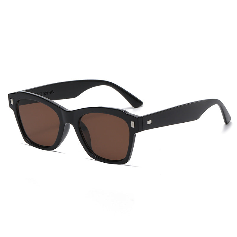 Damen modische Sonnenbrille mit transparentem Rahmen und hochwertigem UV-Schutz Karnz