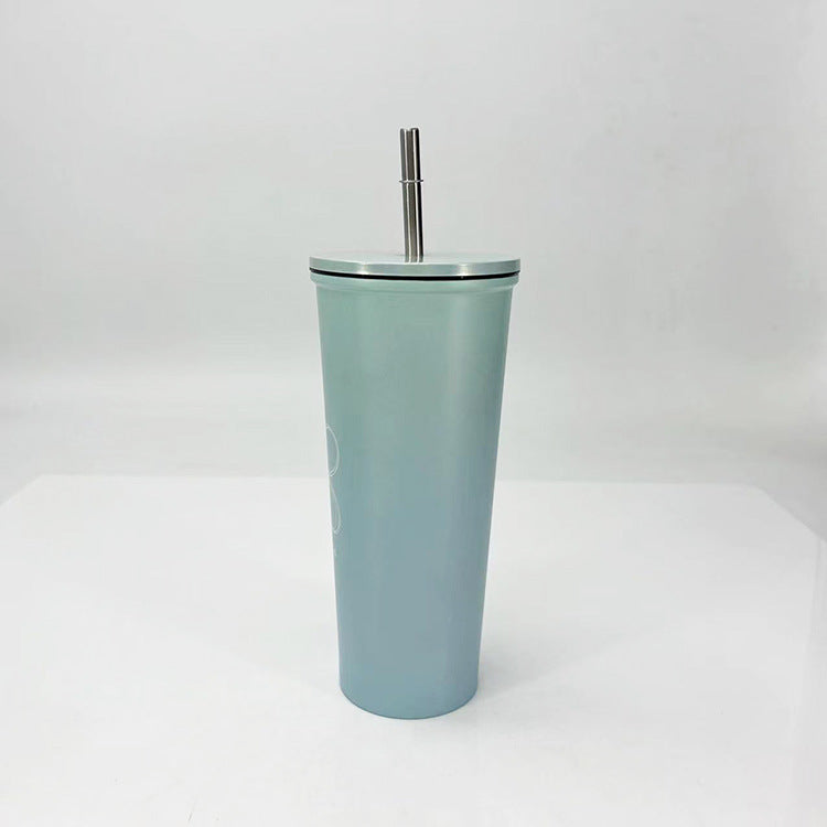 Damen Trinkbecher mit Edelstahl-Strohhalm Karnz