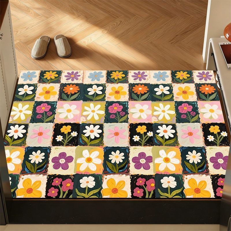 Dekorativer floraler Teppich