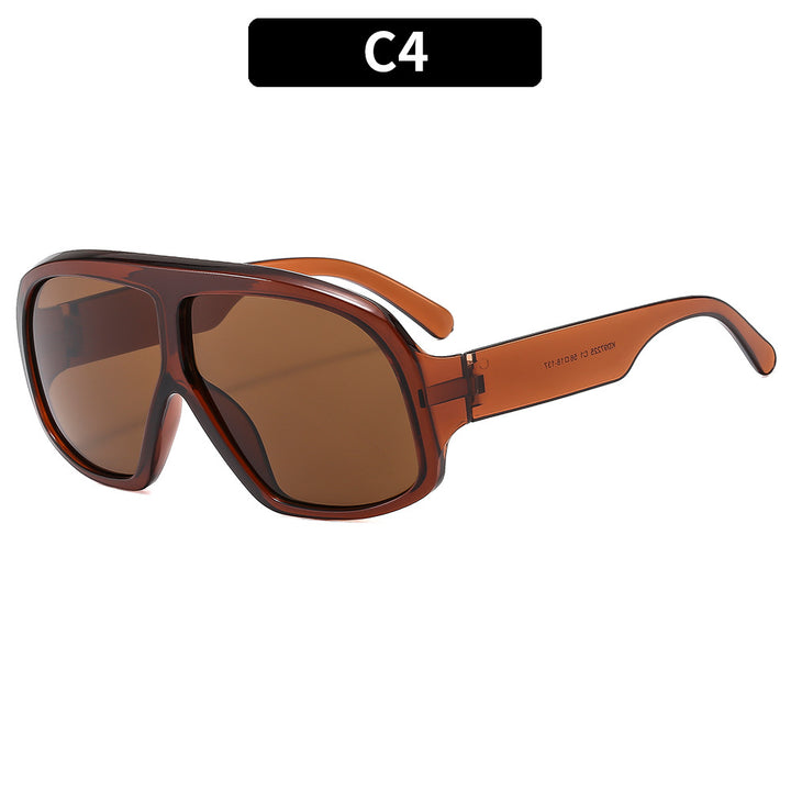 Moderne Übergroße Quadratische Sonnenbrille