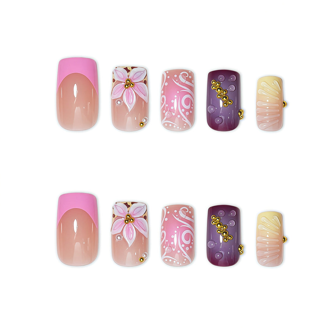 Künstlerische dekorative Press-On Nagelkunst Karnz