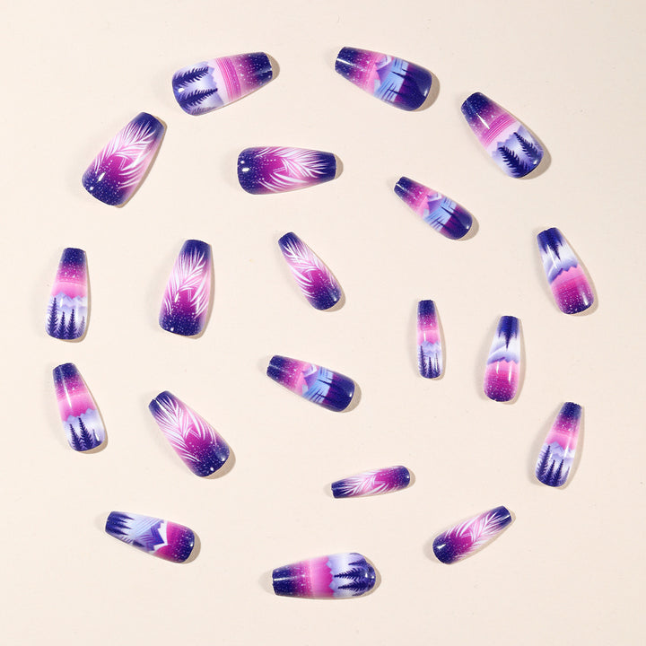Künstlerisches Farbverlauf-Nail-Art-Design Karnz
