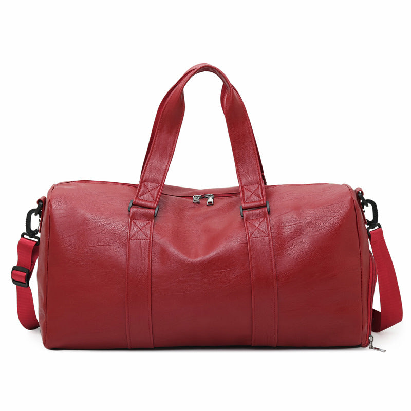 Premium Leder Fitness Reisetasche Karnz