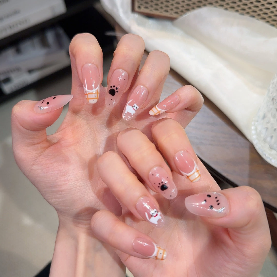Verspielt Thematisiertes Press-On Nagelset Karnz