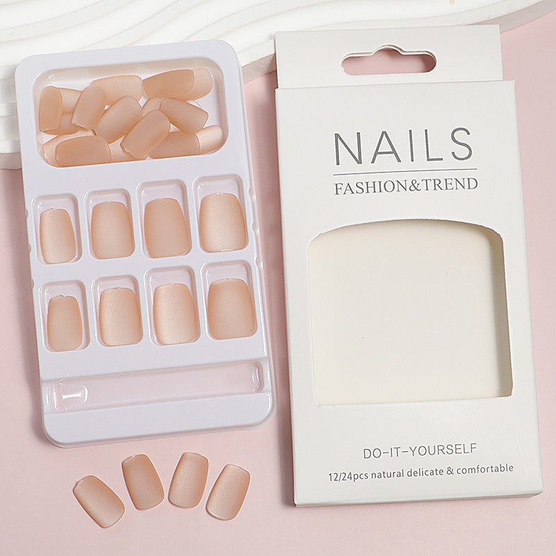 DIY natürliche Finish Press-On Nagelspitzen Karnz
