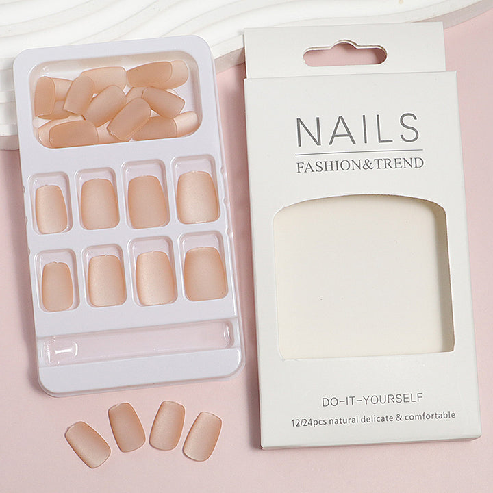 DIY natürliche Finish Press-On Nagelspitzen Karnz