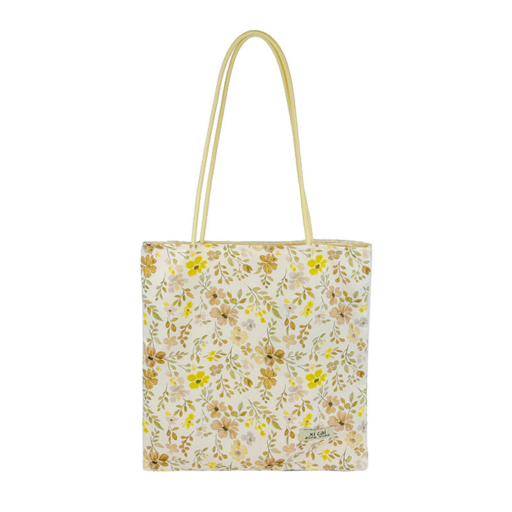 Blumendruck wiederverwendbare Einkaufstasche