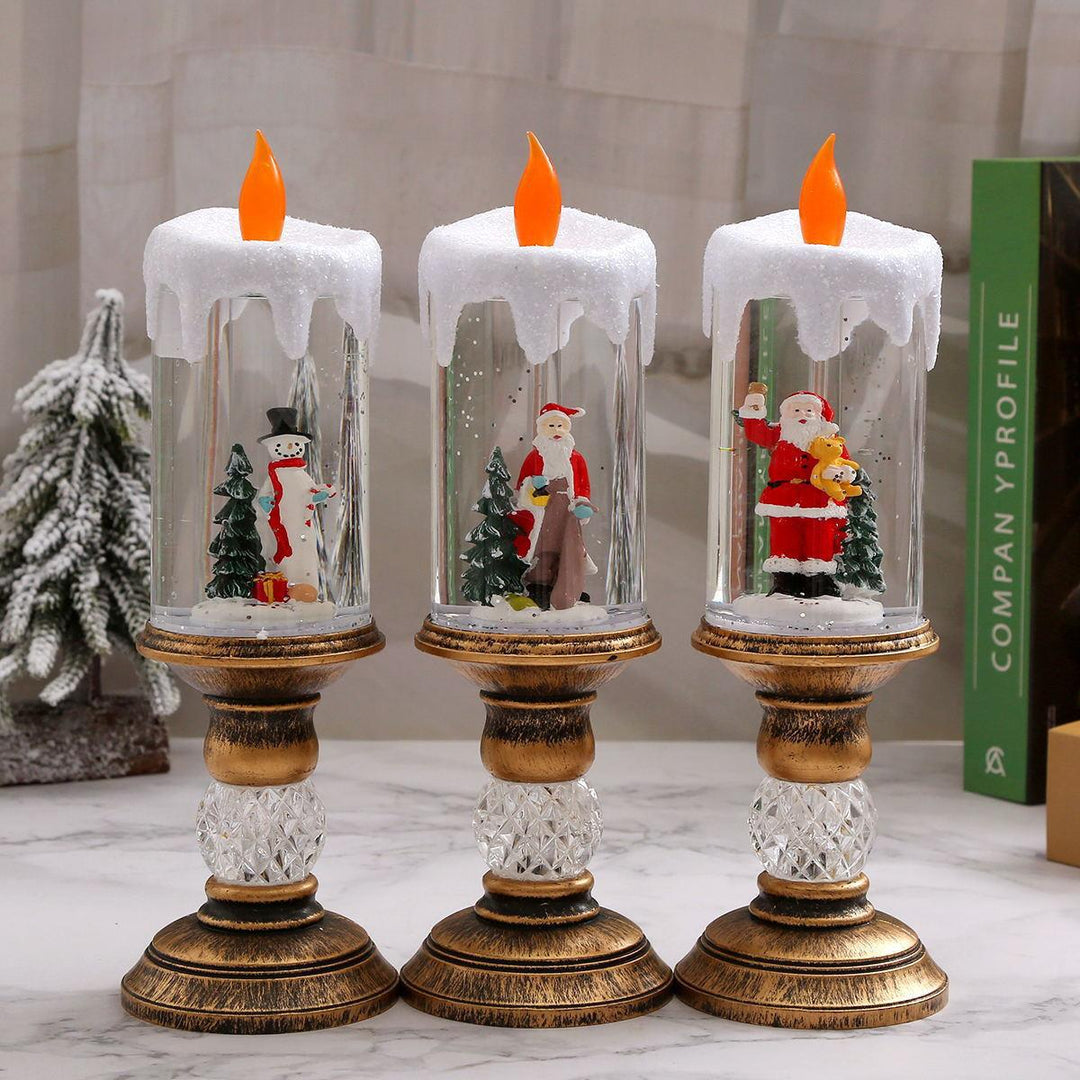Weihnachtsdekoration Laterne mit Schneekugel Karnz