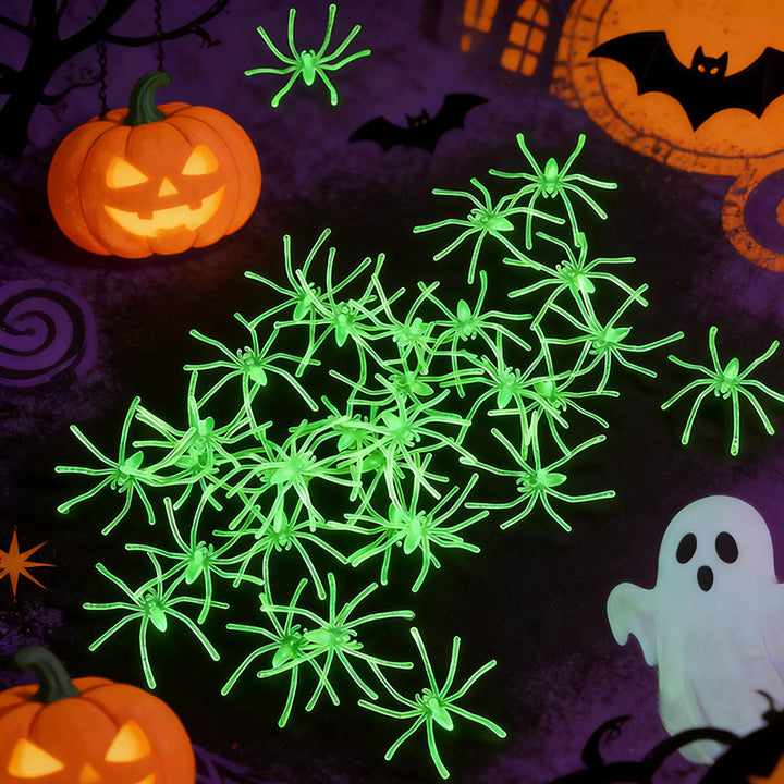 Gruselige Glow-In-the-Dark Spinnen