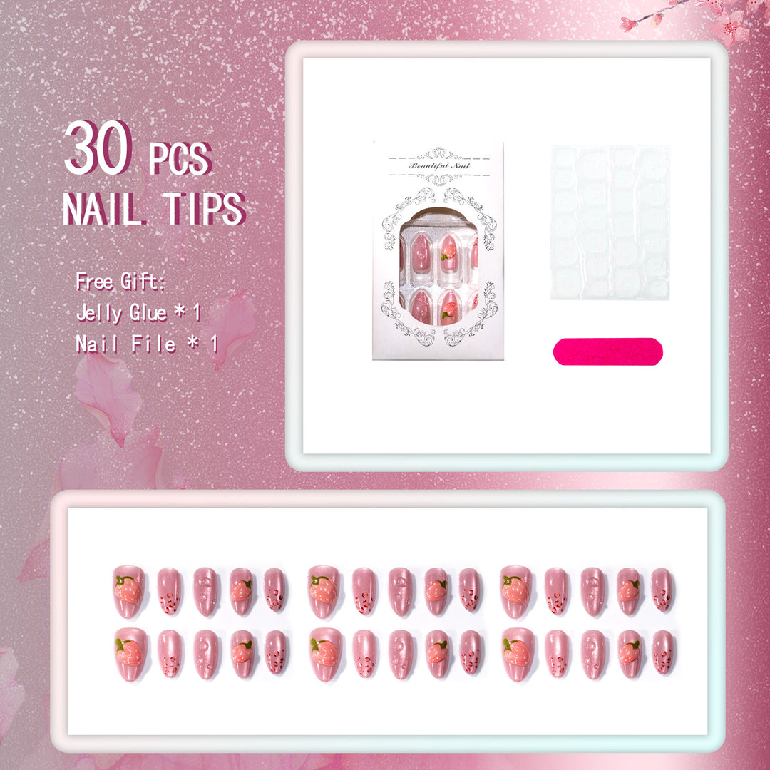 Frucht-Themen Press-On Nagelkunst Set