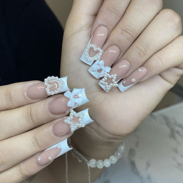 Elegante 3D Dekorative Acryl Nagelkunst Erweiterungen Karnz